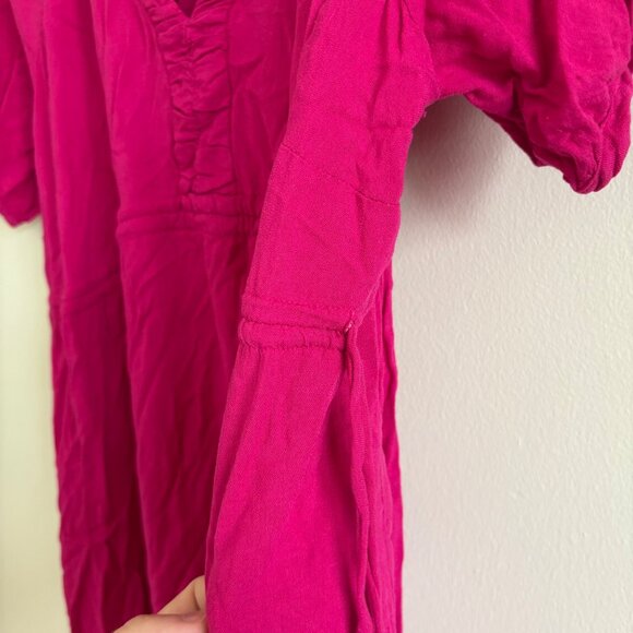 Ingrid by Isabel Maternity Short Sleeve V-Neck Midi Dress Pink Women’s Size M - Picture 5 of 9